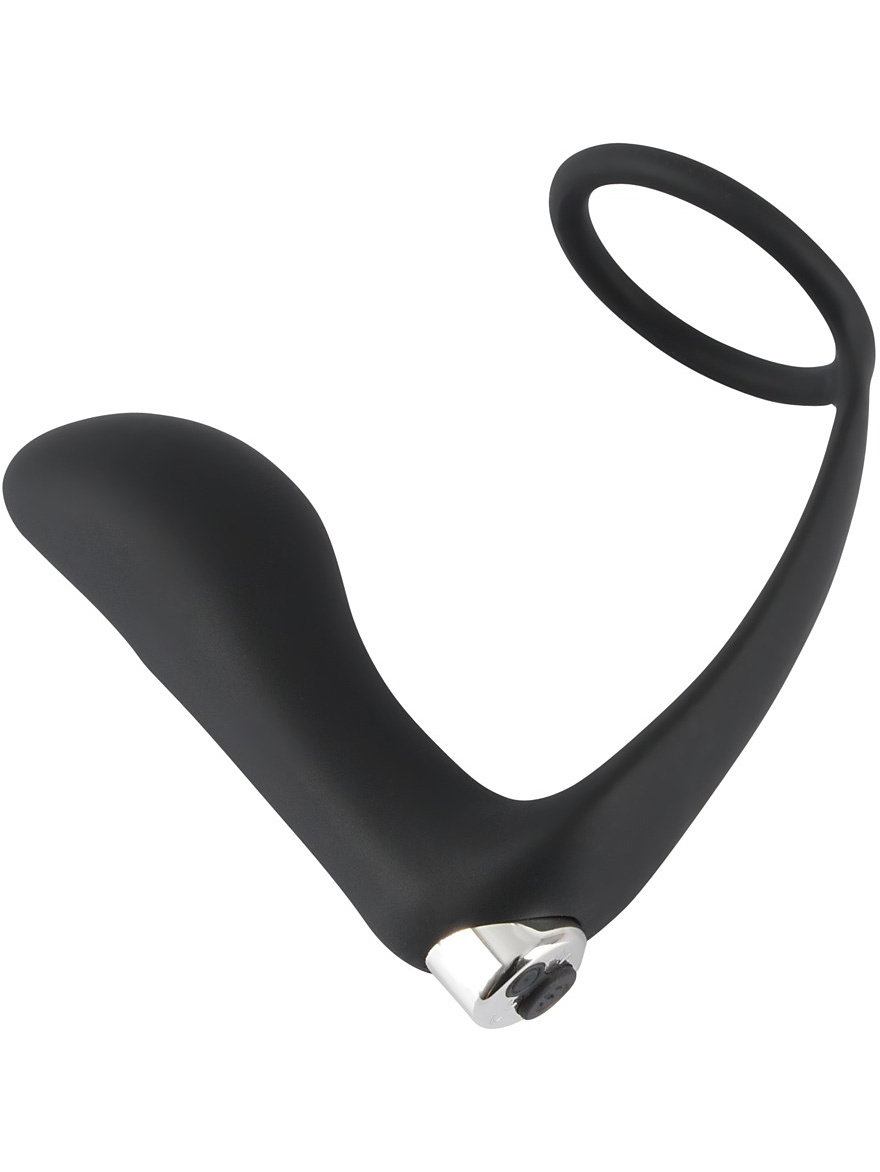 Penisring med Vibrerande Analplugg