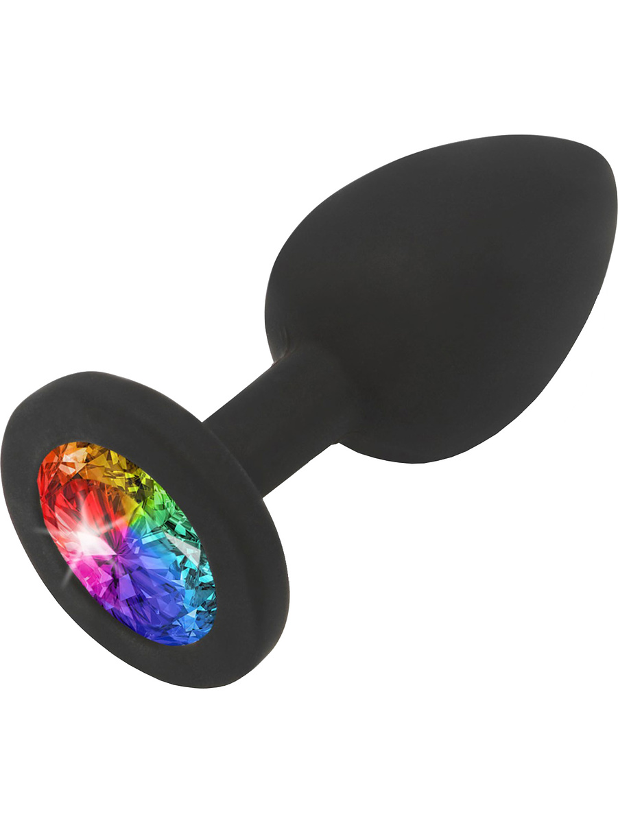 Rainbow Booty Jewel Analplugg, Small