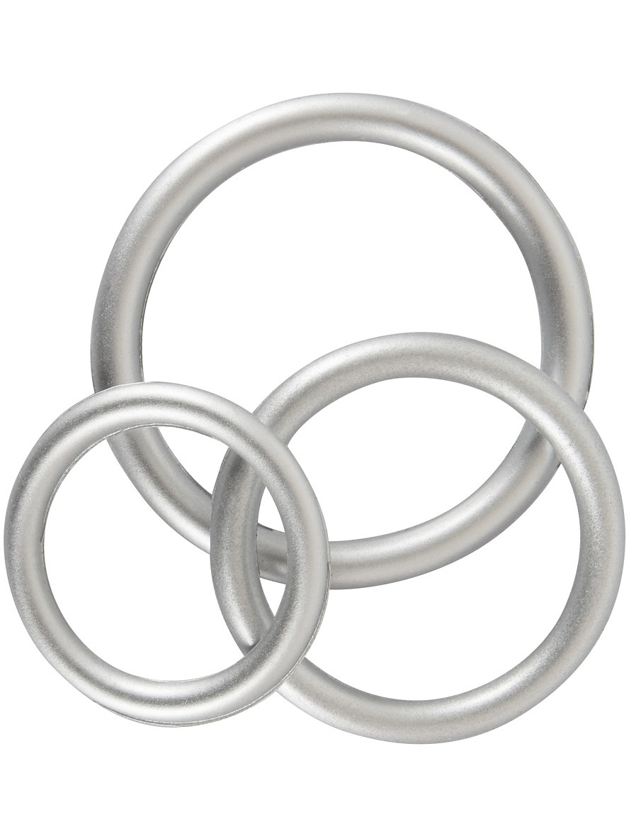 Metallic Penis- och Pungringar Set