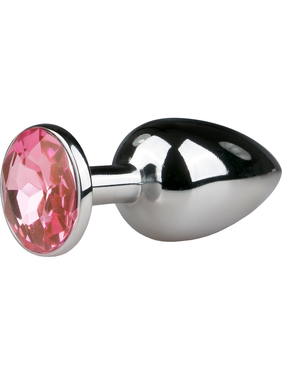 Metall Analplugg No.1 med Kristall