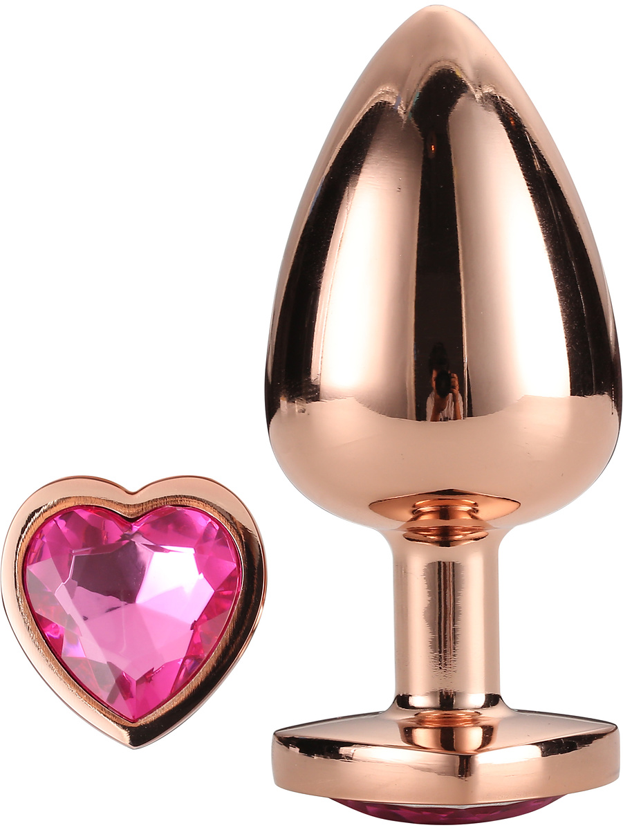 Gleaming Love, Rose Gold Analplugg, Small