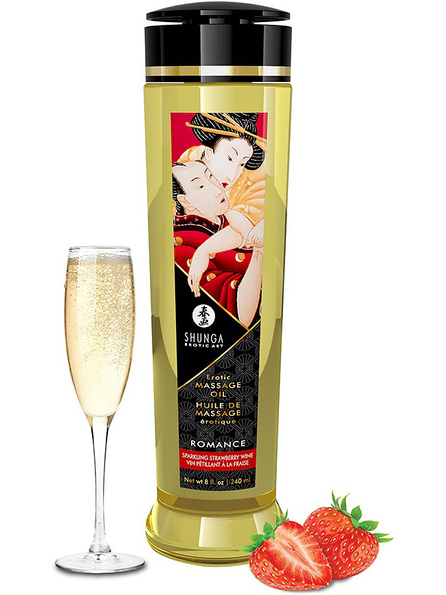 Romance Erotisk Massageolja, Jordgubbsvin