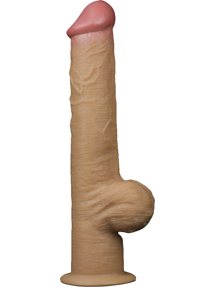 Dual-Layered Handle Silikondildo, 33 cm