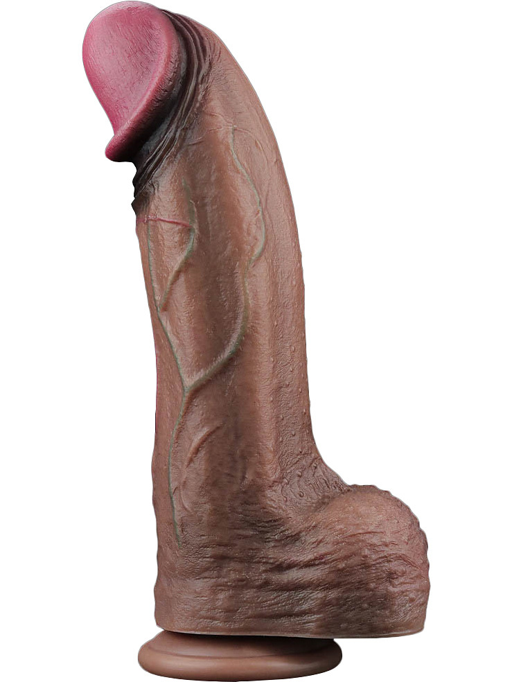 Dual-Layered XXL Silikondildo, 33 cm