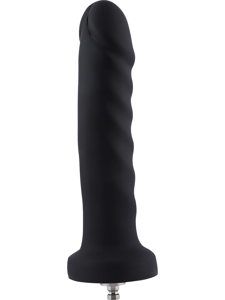 KlicLok Räfflad Silikondildo, 19.5 cm