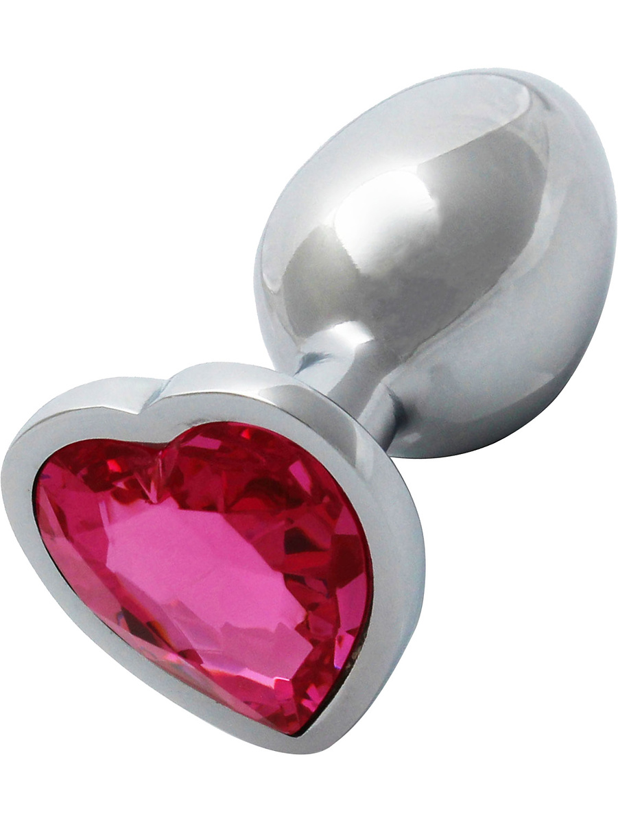 Heart Gem Metal Analplugg, Small