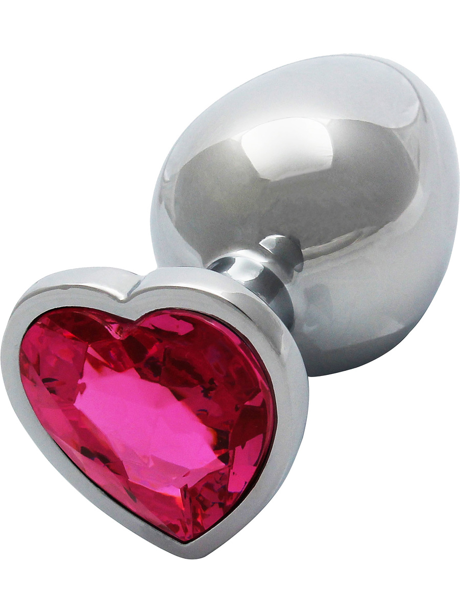 Heart Gem Metal Analplugg, Large