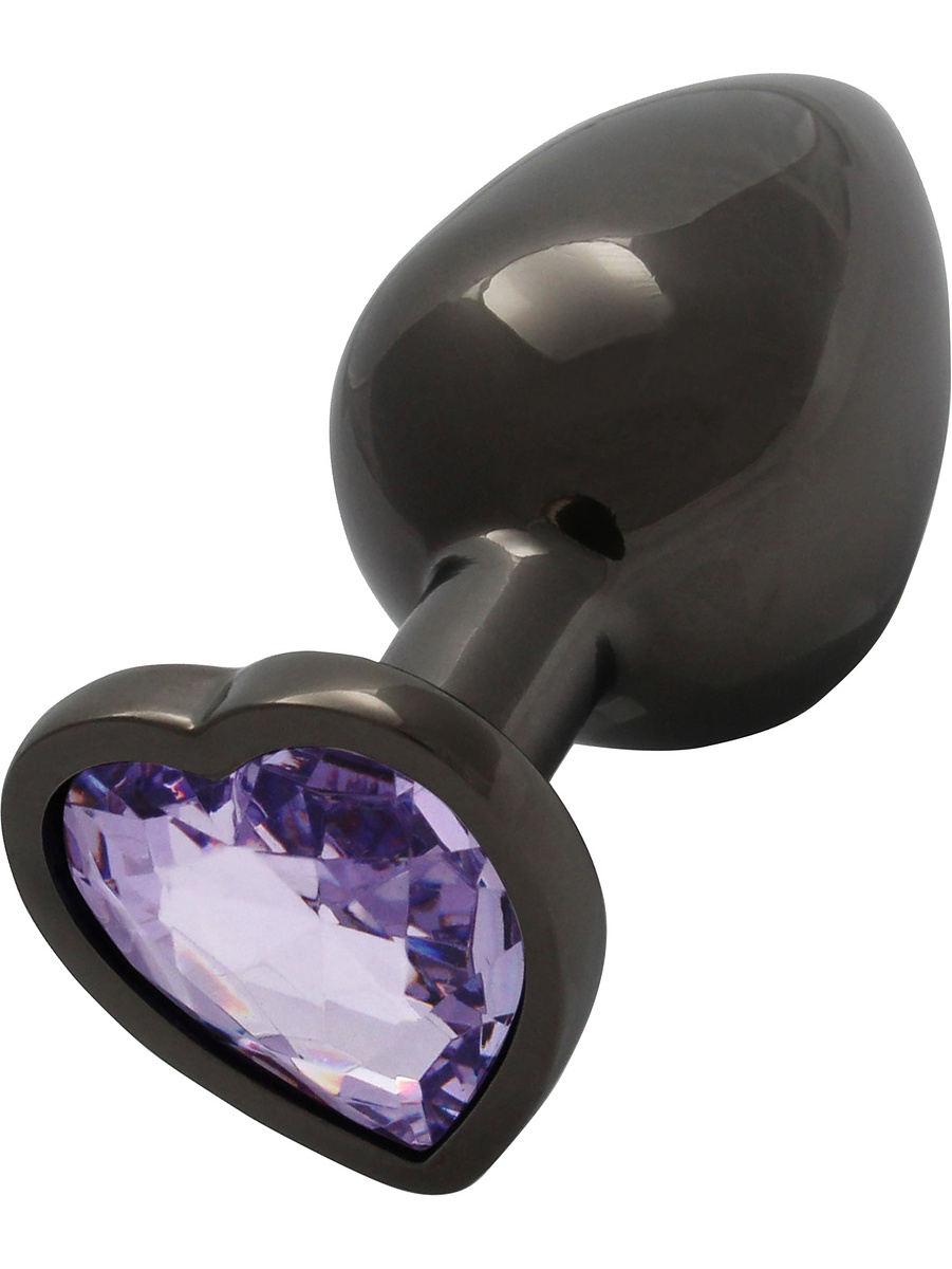 Heart Gem Metal Analplugg, Large