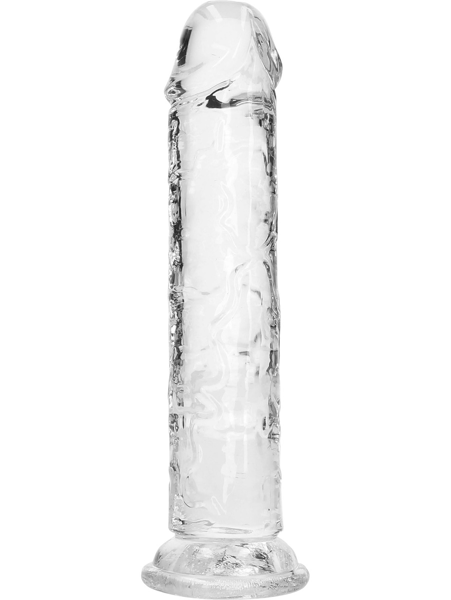 Crystal Clear Straight, Realistisk Dildo, 18 cm