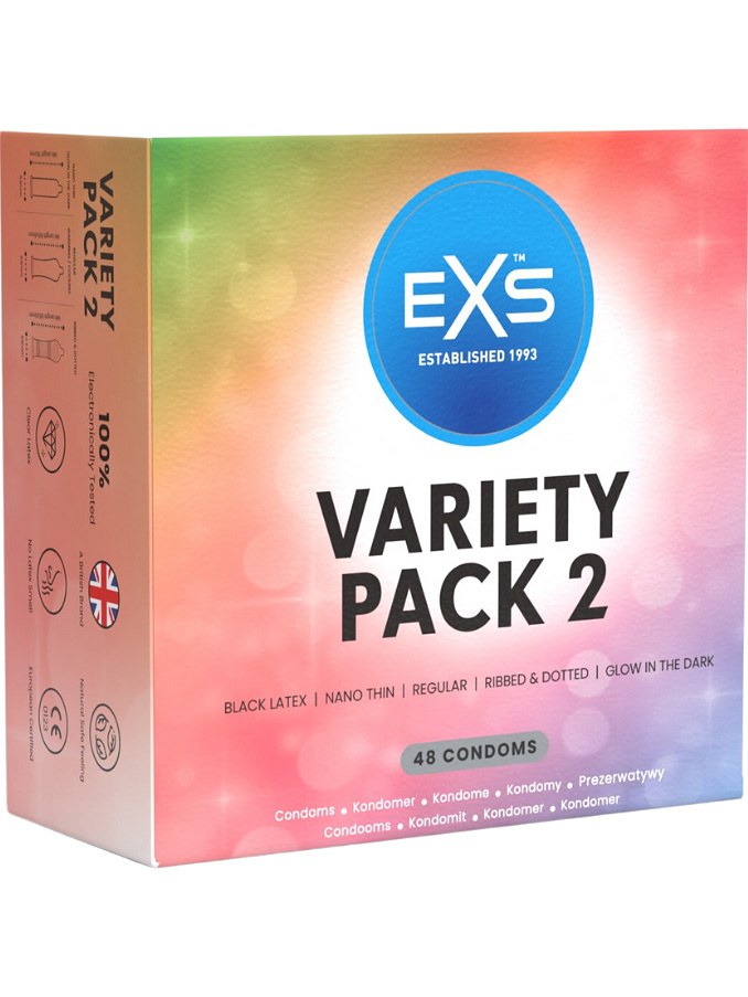 Variety Pack 2 Kondomer, 48-pack