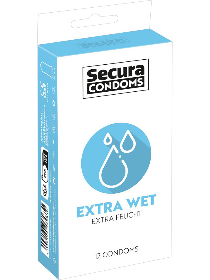 Extra Wet Kondomer, 12-pack