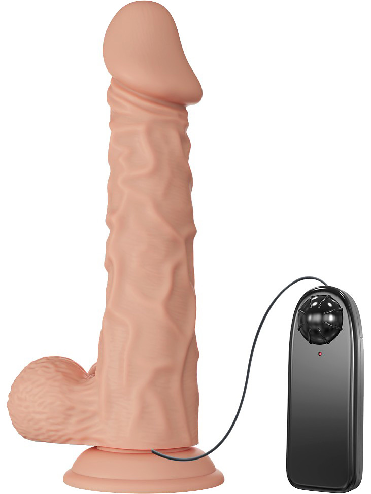 Beautiful Buraq, Slide-Skin Vibrerande Dildo, 24 cm