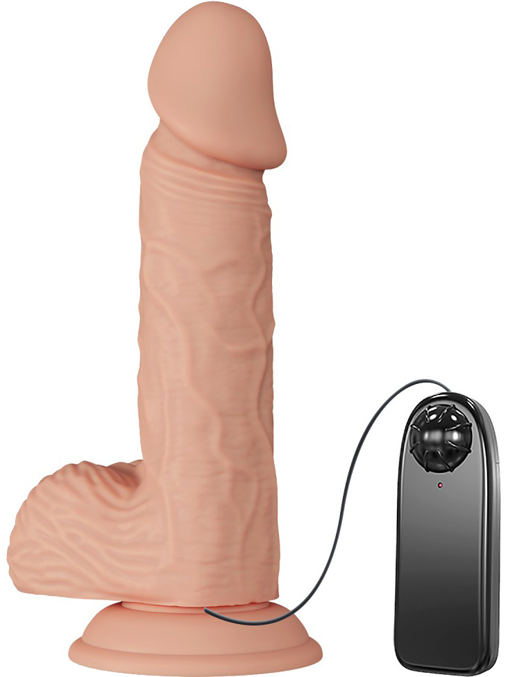 Beautiful Catoblepas, Slide-Skin Vibrerande Dildo, 21 cm