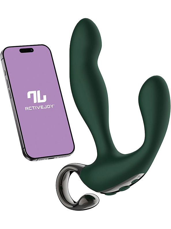 Greeny, Appstyrd Prostatavibrator med Finger Wiggling