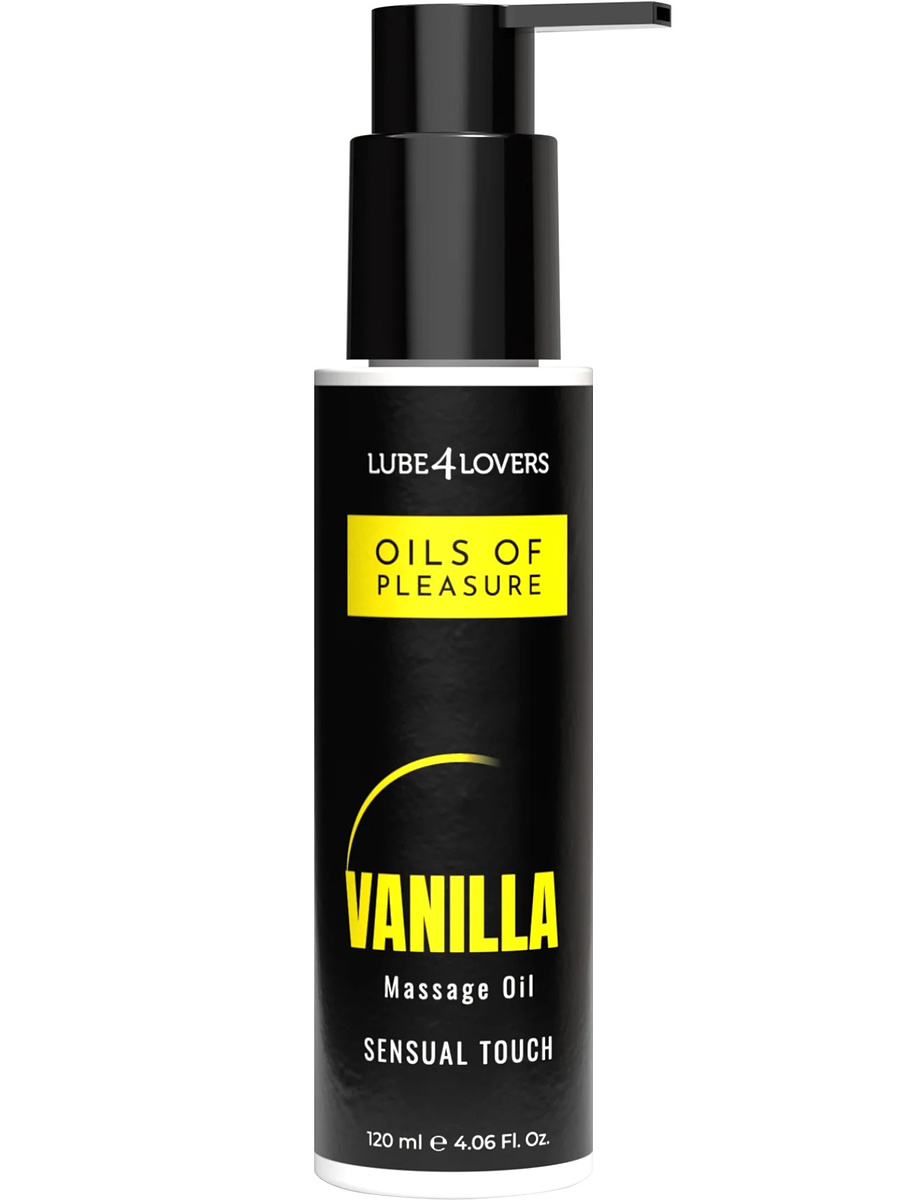 Oils Of Pleasure Massageolja, Vanilj, 120 ml