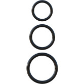 Stamina Set, Penisringar i Silikon, 3-pack
