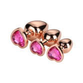 Gleaming Love, Rose Gold Analpluggar Set