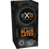Black Latex Kondomer, 12-pack
