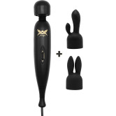 Turbo Wand Vibrator + 2 Tillbehoer