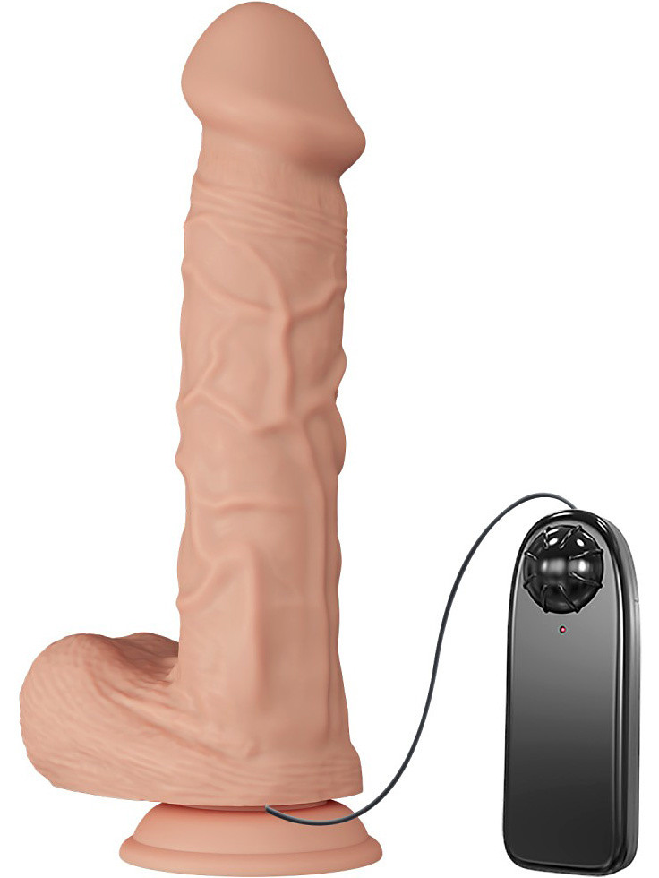 Beautiful Bergrisi, Slide-Skin Vibrerande Dildo, 26 cm